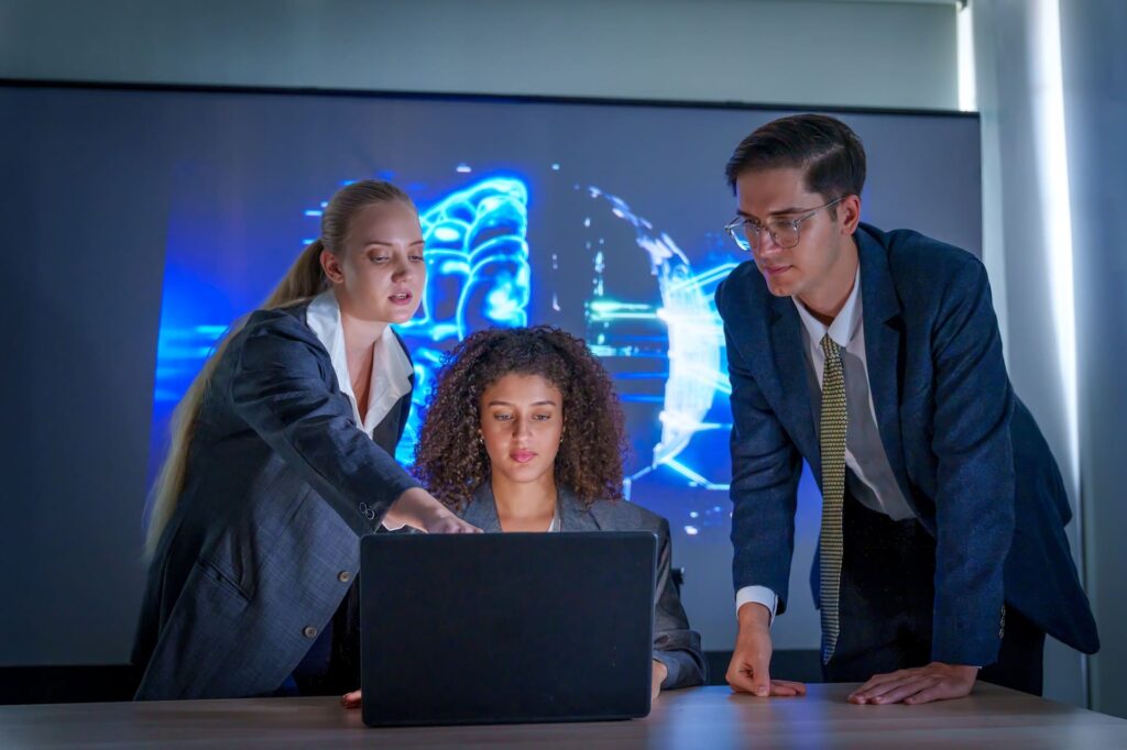 cybersecurity leadership mindset concept illustration
