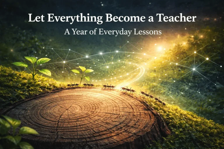 let everything become a teacher learning from nature and life