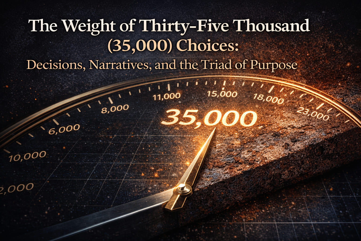 The Weight of Thirty-Five Thousand (35,000) Choices: Decisions, Narratives, and the Triad of Purpose