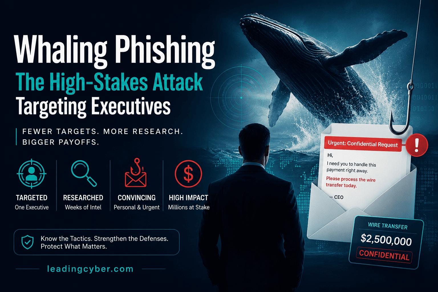 Whaling Phishing: How Attackers Hunt Executives (2026)