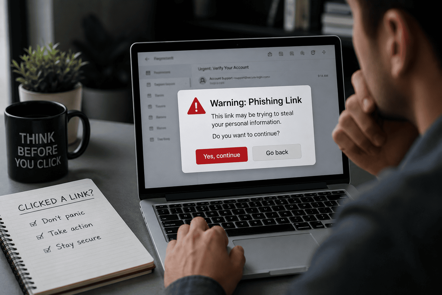 What to Do If You Click on a Phishing Link: 7 Steps